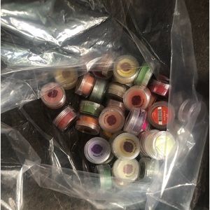 50 samples of med. size. 7 samples of large size waxes